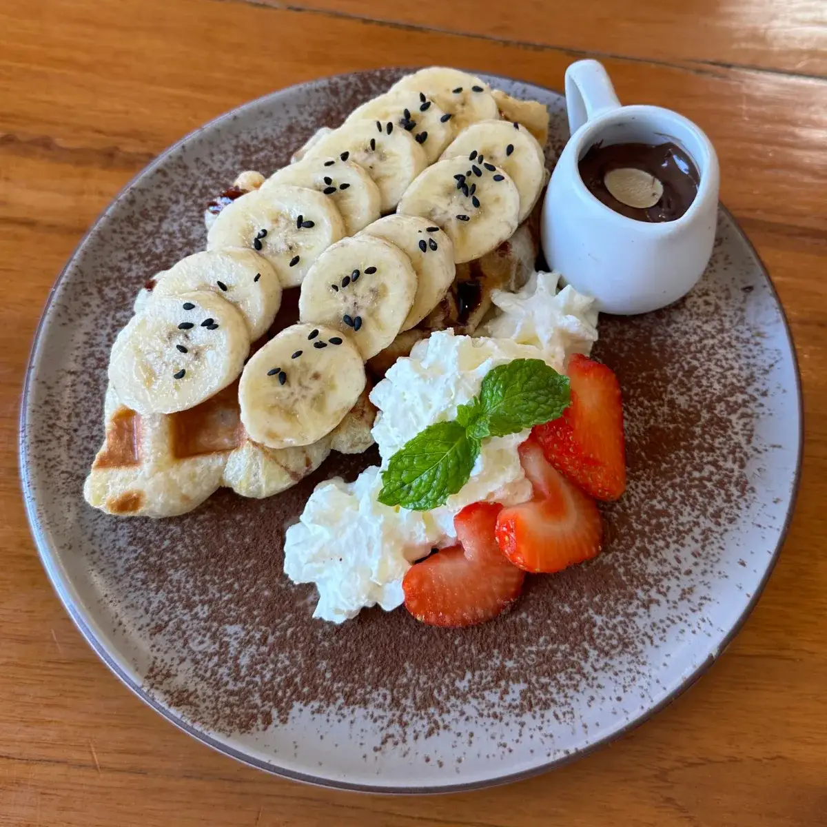 Banana Choco Croffle at Thongyib Thongyod Brunch & Cafe, Ao Nang