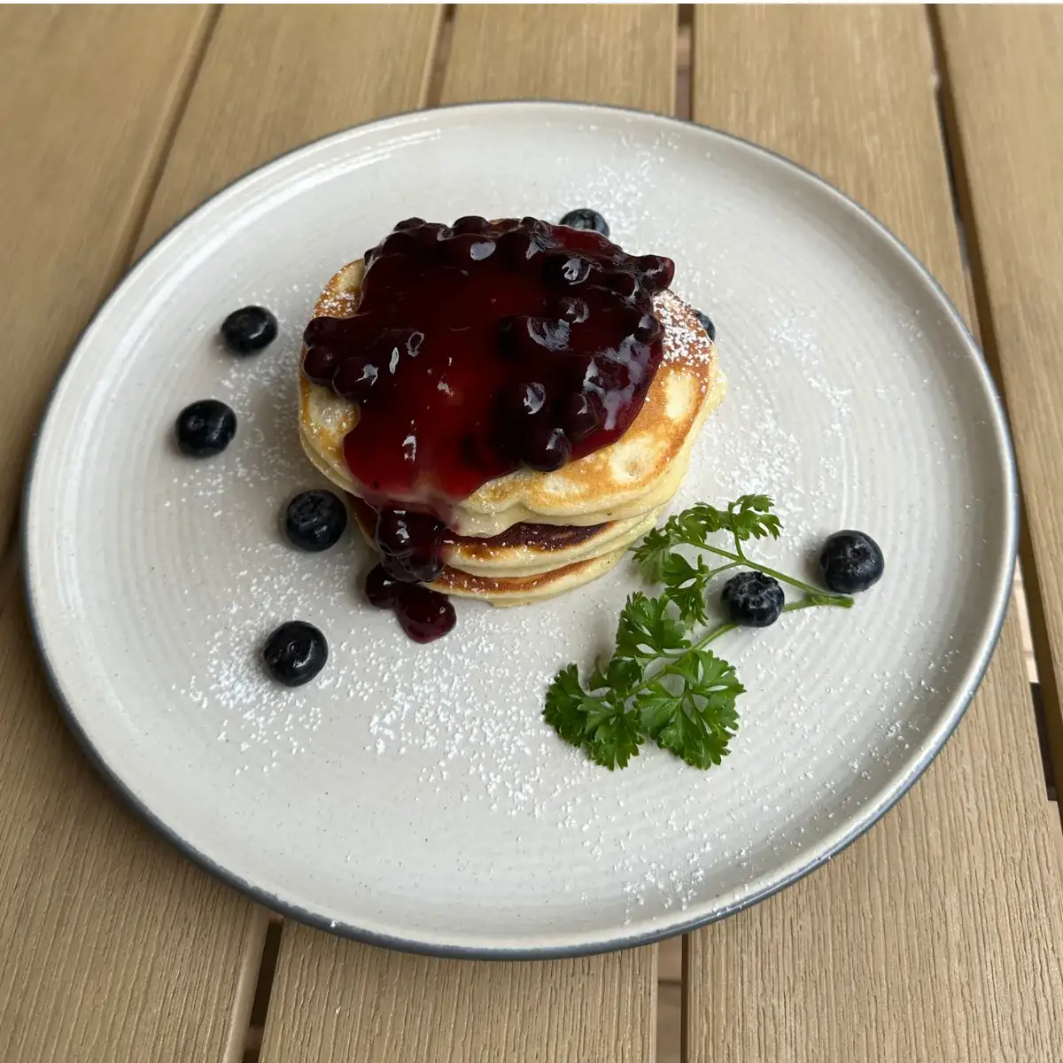 Blueberries Pancakes at Thongyib Thongyod Brunch & Cafe, Ao Nang