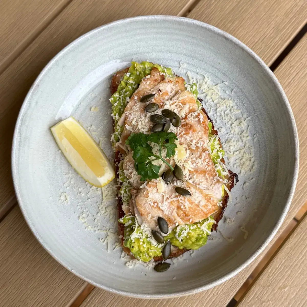Chicken Avocado Toast at Thongyib Thongyod Brunch & Cafe, Ao Nang