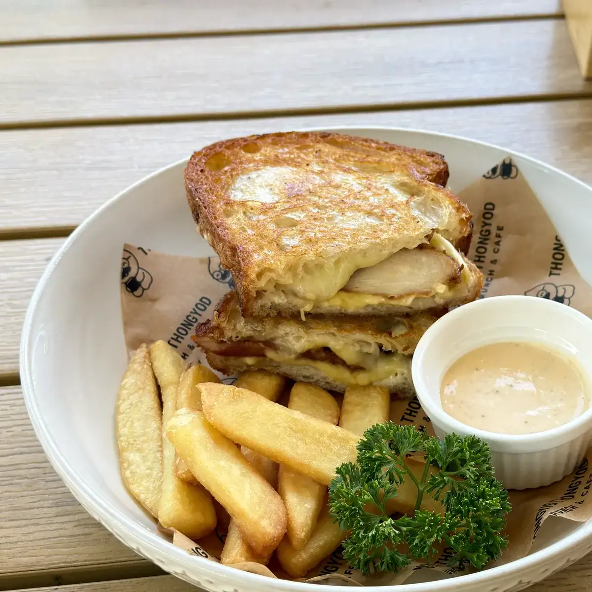 Chicken Bacon Sandwich at Thongyib Thongyod Brunch & Cafe, Ao Nang