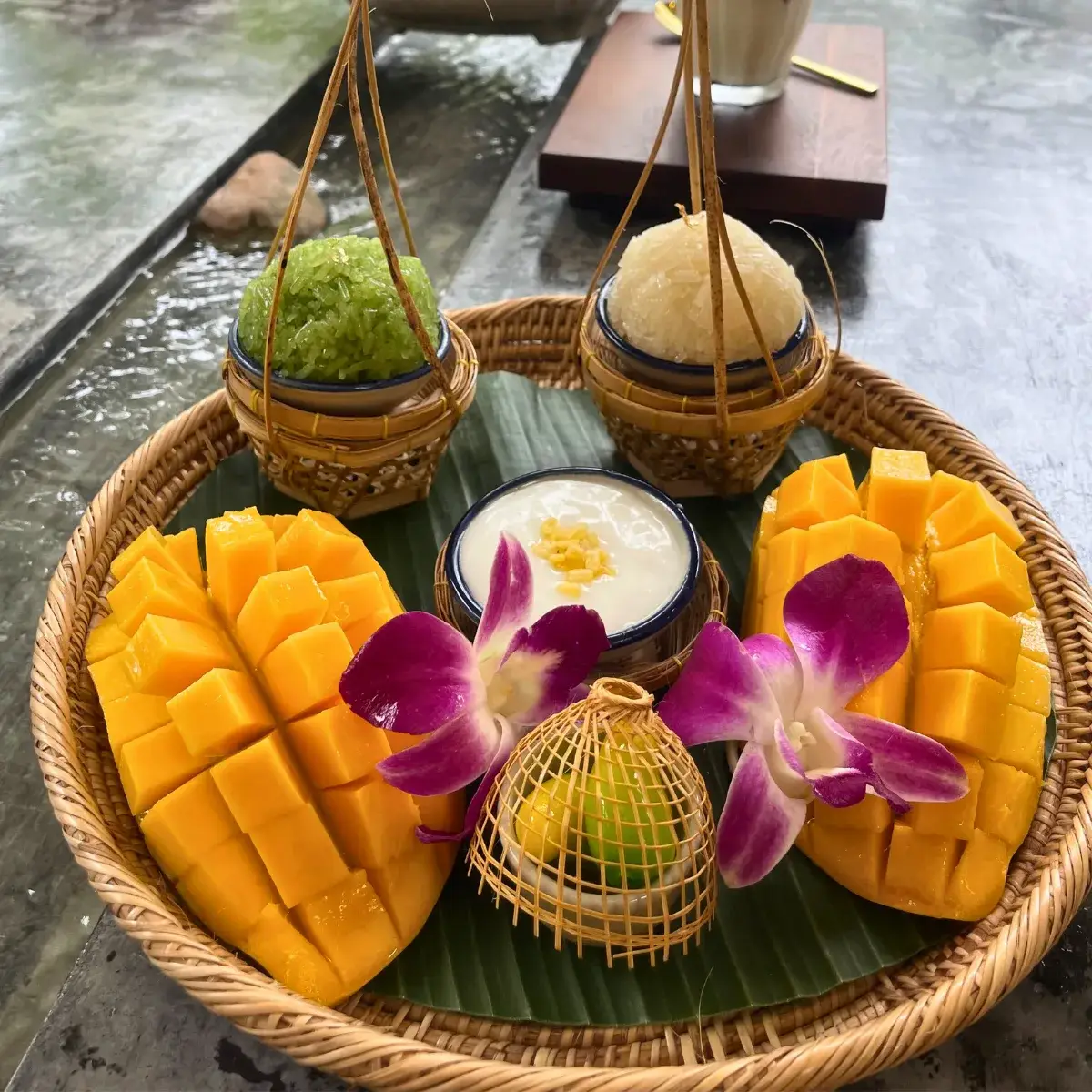 Family Mango Sticky Rice at Thongyib Thongyod Brunch & Cafe, Ao Nang