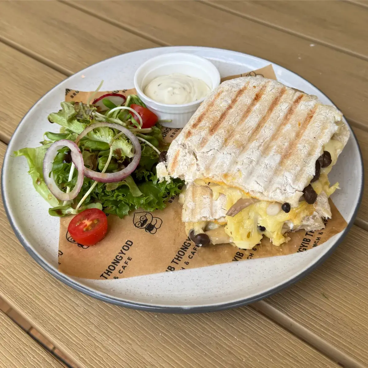 Mushroom Cheese Panini at Thongyib Thongyod Brunch & Cafe, Ao Nang