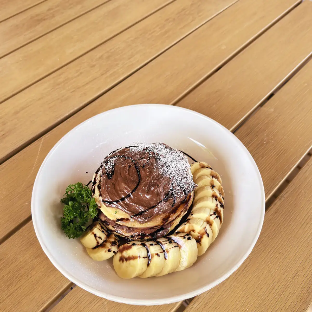 아오낭 Thongyib Thongyod Brunch & Cafe의 Nutella Banana Pancakes