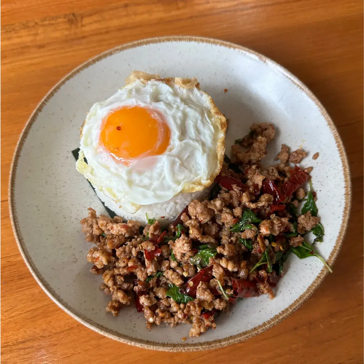 Kra Pao Chicken at Thongyib Thongyod Brunch & Cafe, Ao Nang