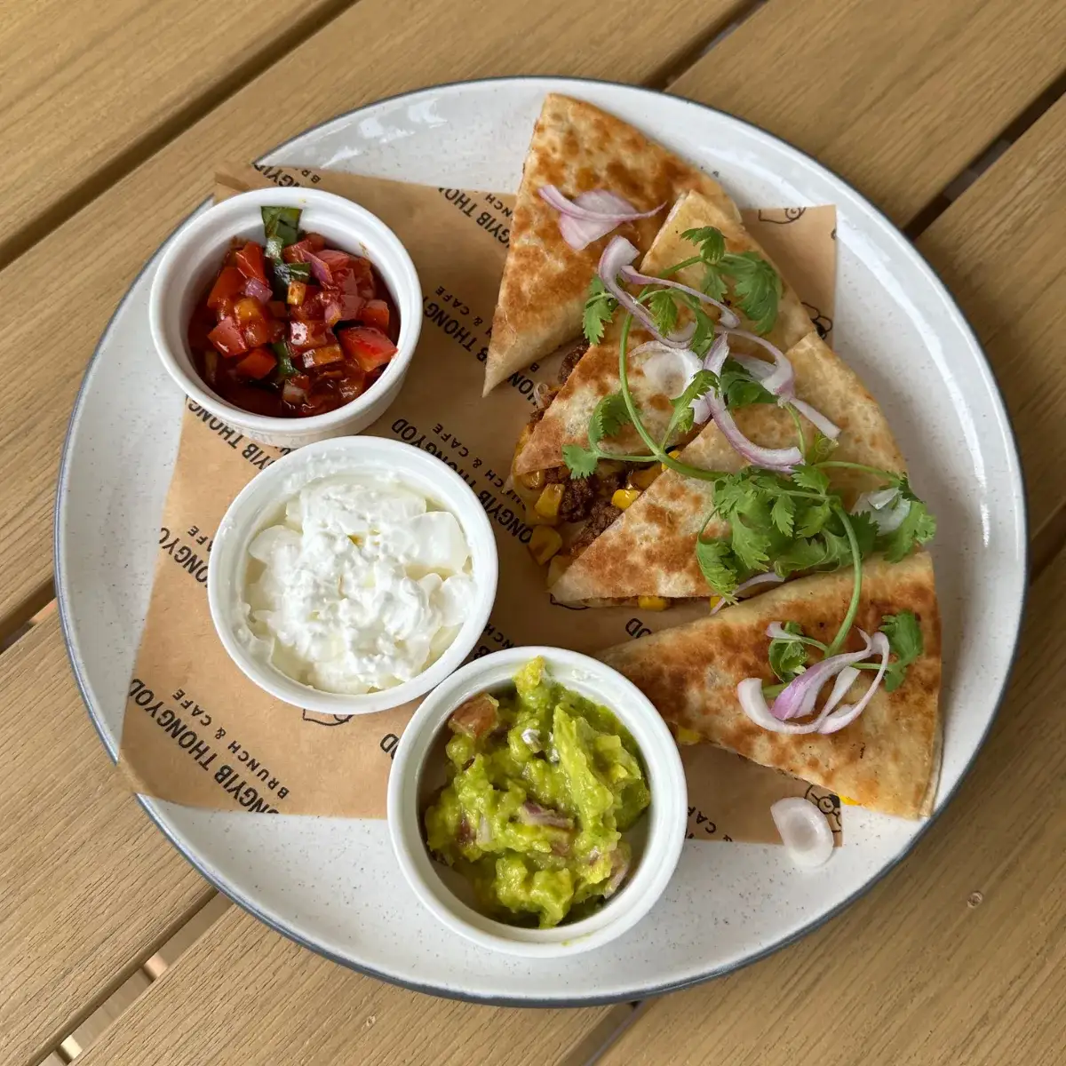 Beef & Cheese Quesadilla at Thongyib Thongyod Brunch & Cafe, Ao Nang