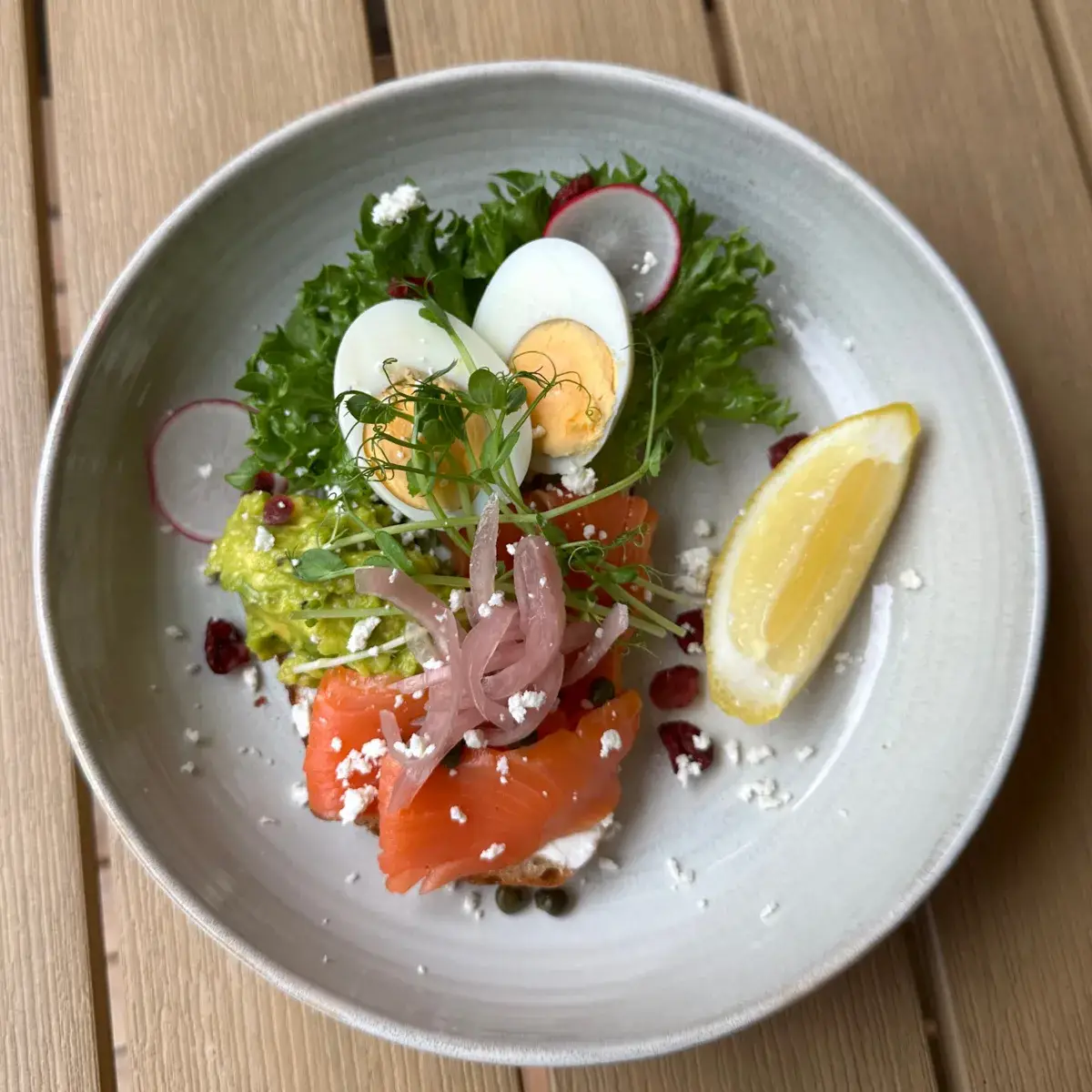 Salmon Avocado Toast at Thongyib Thongyod Brunch & Cafe, Ao Nang