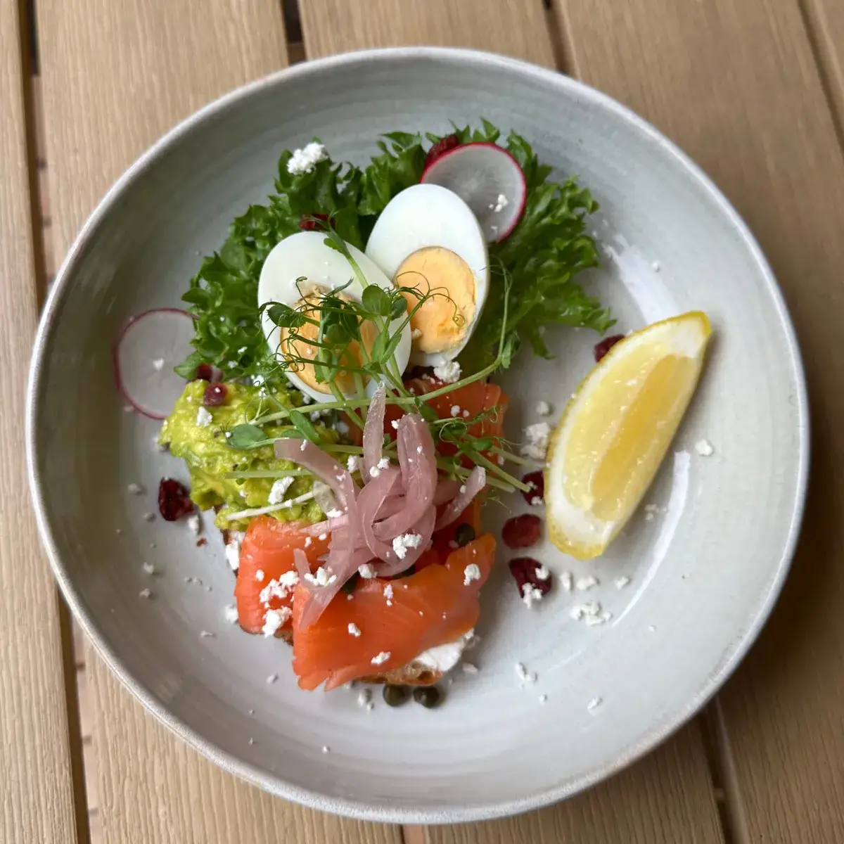 Salmon Avocado Toast at Thongyib Thongyod Brunch & Cafe, Ao Nang