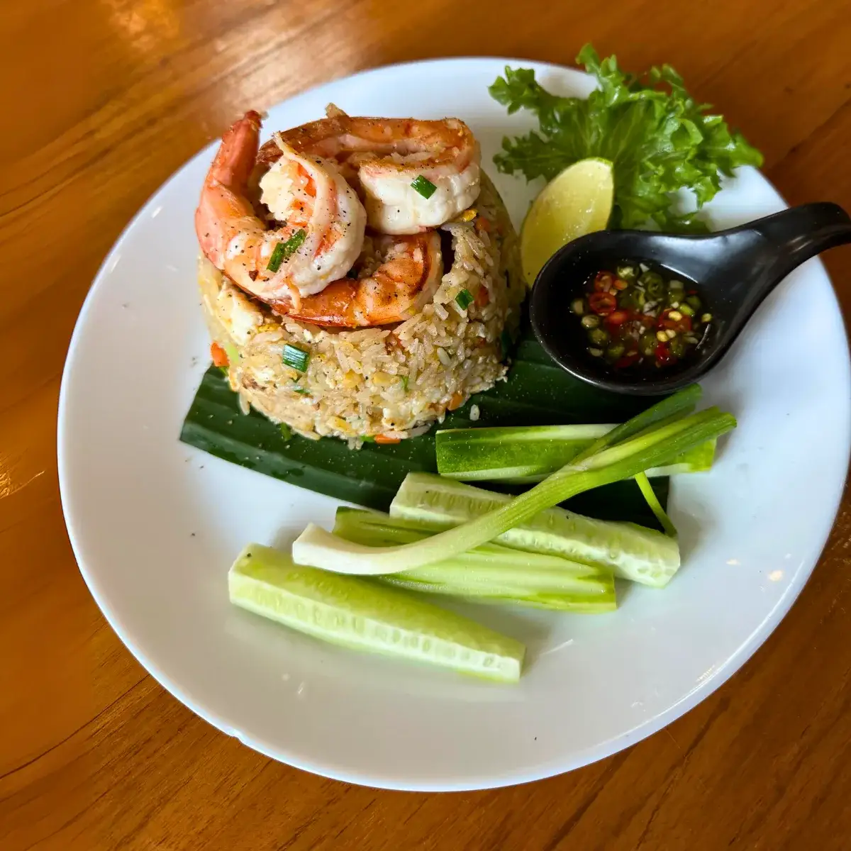 Shrimp Fried Rice at Thongyib Thongyod Brunch & Cafe, Ao Nang