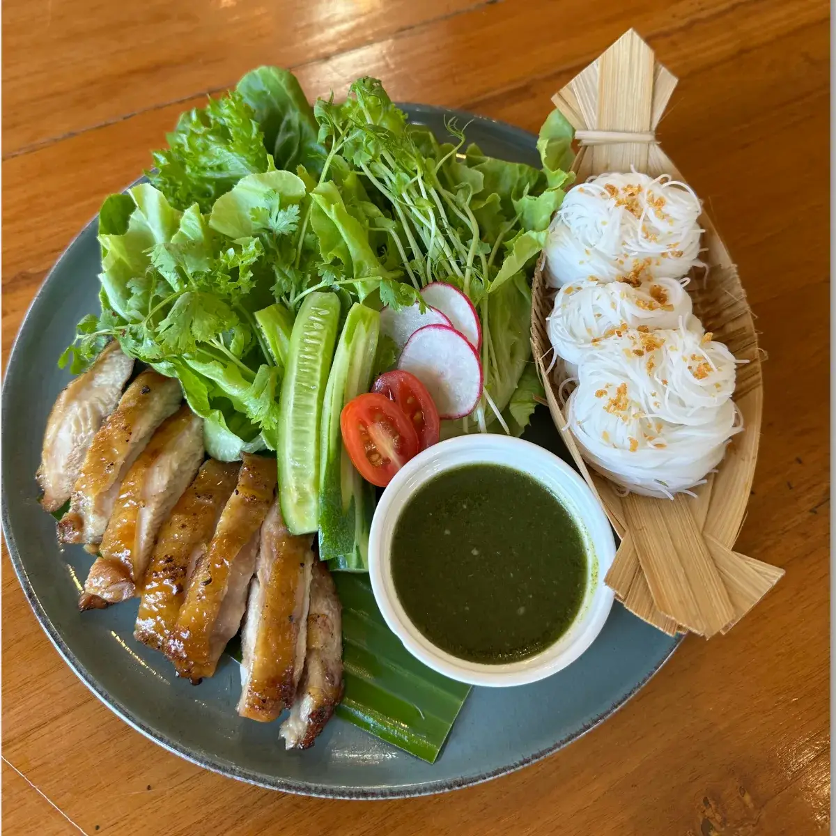 Spicy Grilled Chicken (Miang Kai Yang) at Thongyib Thongyod Brunch & Cafe, Ao Nang